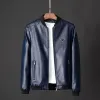 Winter Leather Jacket Designer Men's High Quality Leather Jacket Windproof Casual Windbreaker Outdoor Fashion Jacket Clip Windproof Insulation