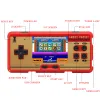 Spelare Family Pocket Game Console 3,0 tum skärm retrokonsol med 638 spel 8 bitars mini handhållna spelspelare stöder extra kontroller