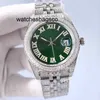 Mens Watch Clean Automatic Diamond Movement Silver Movement Watch Rostfritt stål Sapphire Vattentät lysande stil Classic Classic