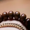 Strand Hua Li Mu Abacus pärlor som snider sex karaktär True Words Buddha Handstring Plate Spela Single Circle Wood Armband