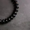 Браслеты блюдца Onyx Beads избиты ручной