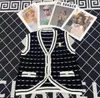 luxe truien dames hals mouwloos preppy stijl vest vest designer trui trui dameskleding