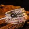 Armbänder Lederarmbänder Gemischte Natursteine Quarz Druzy Charm 5 Stränge Wickelarmbänder Handgefertigtes Druzy-Armband Dropship