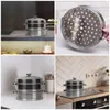 Double Boilers Steam Cooking Pot Steamer Cooker Stainless Man Steel Metal Basket Cookware Bamboo