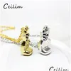 Hänge halsband mode sport smycken mini boxning handske halsband legering guld sier färg söt cool pendelle mens halsband ch dhgarden dhsmx