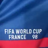 Coupe du monde 1998 France 98 détails du match insigne de patch de football en matériau Lextral