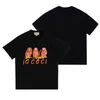 2024 Três Macacos Imprimir Manga Curta Designer GGity Moda T-shirt Marca T-shirt Luxo Manga Curta Primavera / Verão Camisetas Tendências Femininas e Masculinas