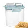 Storage Bottles Rice Container Dry Food 1PCS Dustproof Bucket Box Safe With Measuring Cup