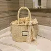 Totes Woven beac bag Crossbody pearl Lace and Bags Metallic Lady Luxury Designer Brand Fasion andbags Quality Women Pone Wallet ArtworkH24221