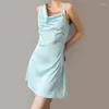 Casual Dresses 2024 Women's Clothing Solid Color Fashion High Waist Loose Sexy Vestidos Temperament Slim Sling Nightclub Dress Women