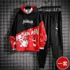 Męskie dresy stroju hip -hop z kapturem Sweter Sweter Modny długi rękaw Top Ins Autumn and Winter New Loose Coat Brand Setl24