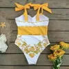 Damskie stroje kąpielowe 2024 NOWOŚĆ seksownego jednopiechowego stroju kąpielowego Kobiet Kobiety do kąpieli Kącik Letnia Push Up Monokini Print Swim Beach Wear FemaleH24221