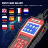 Konnwei KW870 6V 12V Motocykl Motocykl Tester Baterii OBD2 Diagnostyka Skaner narzędzi 2 In1 Test narzędzia do ładowania ładowania samochodu