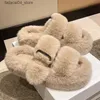 Slippers Winter Fluffy Slippers Women Home Indoor House Shoes Woman 2024 New Cozy Comfort Soft Warm Fur Slippers Female Korean Trend Q240221