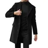 Men's Trench Coats Winter Man Clothing British Business Casual Woolen Coat Spring Jacket Long Jackets For Men Poncho