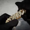 Ожерелье в стиле хип-хоп 15 мм, мужская цепочка из чистого золота 10 карат с бриллиантами, выращенными в лаборатории, в Майами, кубинская звеньевая цепочка