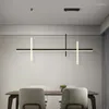 Chandeliers Modern Minimalism LED Pendant Lamp For Dining Room Kitchen Bar Living Bedroom Art Design Chandelier Home Decor Light Fixture