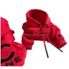 Hundkläder designer husdjur röd hoodie svart brev logotyp liten doftande klädkatt dstring schnauzer teddy fadou droppleverans hem ga dhapd