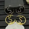 أقراط Lys Hoops Hoop Earrings Designer Actioner Stud أقراط الذهب جولد دائرة كبيرة الملحقات كلاسيكية المصممة المجوهرات boucles doreilles chd2402196-12