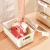 Storage Bottles Colander Food Vegetable Fruit Kitchen Refrigerator Organizers Vacuum Box Produce Saver Container