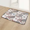 Alfombra para el suelo del dormitorio, Felpudo de entrada de la casa, lana Coral, decoración de la puerta del baño, cocina, baño, ducha, alfombra antideslizante para los pies