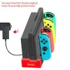 Stands PG9186A Controller Charger Charging Dock Stand för Nintendo Switch JoyCon för NSWitch Dock för NSWITCH JoyCon Game Console