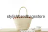 Beach Bags ot New Korean Embroidery Womens and Bag Large Straw Soulder Fasion Flamingo Beac Big Tote WovenH24221