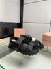 miui Sheepskin Best-quality Early Spring Sandals Imported Anti-slip Rubber Soled Women Sandals Trend