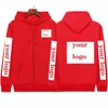 Hoodies للرجال مخصص DIY Logo Image طباعة الملابس مخصصة سستة سوستلوستيرت Hoodie size Size XS-4XL