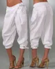 Pantalons pour femmes Capris été femmes pantacourt y2k vêtements couleur unie boucle poche conception pantalon décontracté taille haute pantalon à revers Streetwear T240221