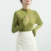 Women's Blouses Lady Winter Blouse Stylish Half-high Collar Knit Sweater Slim Fit Soft Texture Casual Warmth For Fall