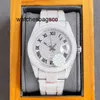 Mense Watch Clean Gold Ladies Watch With Box Automatic Diamond 41mm Full Rostly Steel Bezel Waterproof Luminous Silver Watch