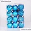 Party Decoration 2022 Navidad Decor Pink Gold Red Christmas Balls Ornament Xmas Tree Decorations Toys For Home Noel Drop Delivery G DHSUQ