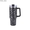 Water Bottles 40Oz Bingba Cup Large-capacity Vacuum Insulation Coffee Warm and Cold Straw Cup Stainless Steel Car Cup YQ240221