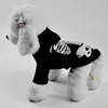 Dog Apparel Costume Cotton Hoodies Cat Clothes Glowing Puppy Long Sleeve Shirt For Party Dressup Po Props Daily Wearing ( Black Size )