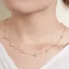 Définit Kuololit 2.4ctw Collier Moisanite pour femmes Men Solid Gold 14K 10k Gold 925 Collier de chaîne en argent pour le fiançailles Noël