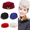 Berets Wysokiej jakości czapka robocza Kobiety Lady Air Hostesses Hat Beret Stewardess Party Hats