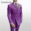 Suits Gwenhwyfar Double Breasted Men Suits Orange Charcoal Black Navy Royal blue White Fashion Gold Button Party Suits (Jacket+Pants)