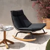 Camp Furniture Outdoor Rocking Chair Villa Courtyard Wicker Lazy Balcony Lounge