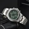 Girard Wrist Watches for Men 2024メンズウォッチ6針ダイヤルワーククォーツウォッチ高品質のトップクロノグラフクロックスチールベルトファッションGPモントレ6698