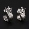 Portable, Men Personalized Women Self-Defense, Wolf Rhinoceros Hidden S, Creative Ing, Legal Self-Defense Finger And Tiger Ring Supplies 899849