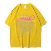 Envío gratis 2024 Best Sellers Spider Tshir Tpink Designer Tshirts for Men Womens 555 Sp5der Fashion With Letter