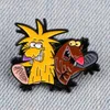 Brooches Angry Beaver Cartoon Pins For Backpacks Lapel Badges On Clothes Enamel Pin Jewelry Accessories Briefcase Gift