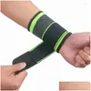 Suporte de pulso Esporte Guarda Artrite Brace Manga Luva Respirável Elástico Palma Mão Suporta Protetor Homens Mulheres Drop Delivery Sports Otfda