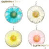 Charms Neueste Kreative Design Glas Dired Blume Kleine Daisy Ball Form Anhänger Für Halskette Ohrring Colorf Transparent DIY Dhgarden Dhxa0