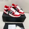 Amiiri New Front Skel Shoes Sneaker 2023 청키 한 로우 디자이너 커플 뼈 둥근 발가락 신발 레이스 업 남성 고위 버전 캐주얼 레드 스타일 사랑 6rwg gejl