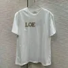 T-shirt de créateur à la mode pour femmes, lettre brodée, manches courtes, blanc, noir, col rond, style à la mode, printemps 2024, nouveau
