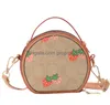 Bolsos de cuero Desinger Niños Flor Impresión Cadena Bolsos En relieve Circar Cubo Bolsas Pu Messenger Monedero Solo Shoder Bolsa