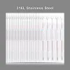 Needles 50pcs Professional Tattoo Needles 3RS 5RS 7RS 9RS 11RS 14RS 15RS STORLEK DISPOBLE BLID STERILE TATTOO NOTLES 0,35 mm