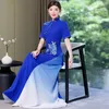 Abbigliamento etnico Qipao High-end migliorato stile cinese estivo Cheongsam da donna Ao Dai Vietnam Abito tradizionale da sera donna di lusso